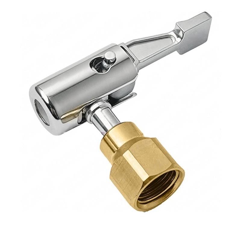 Heavy Duty Tire Inflation Chuck Alloy Air Valves Adapter with Leak Proof Seal for Truck Bus Double Wheel Vehicles
