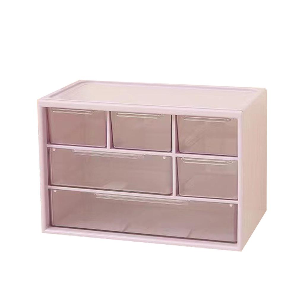 Desktop Storage Box Plastic Space Saving Large Capacity Desktop Drawer   for Dressing Table   School