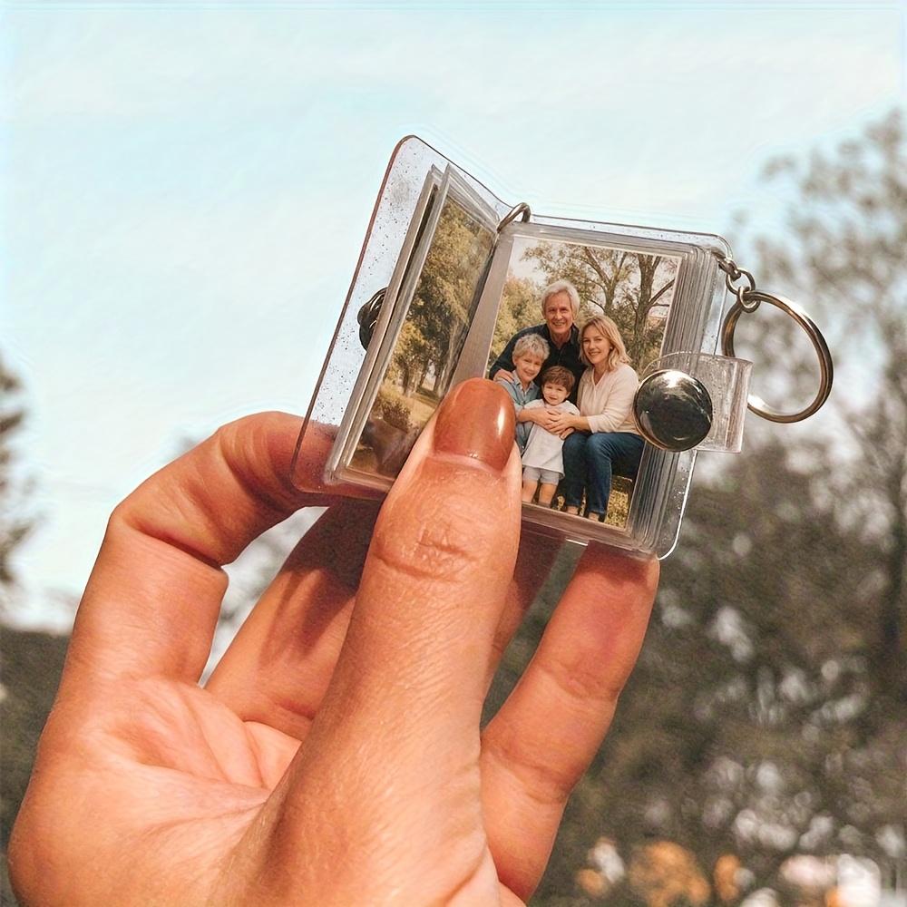 Mini Photo Album Keychain Anniversary Gift Friends Photo Album Transparent Mini Photo Album Keychain 6.5cm*6cm*1cm