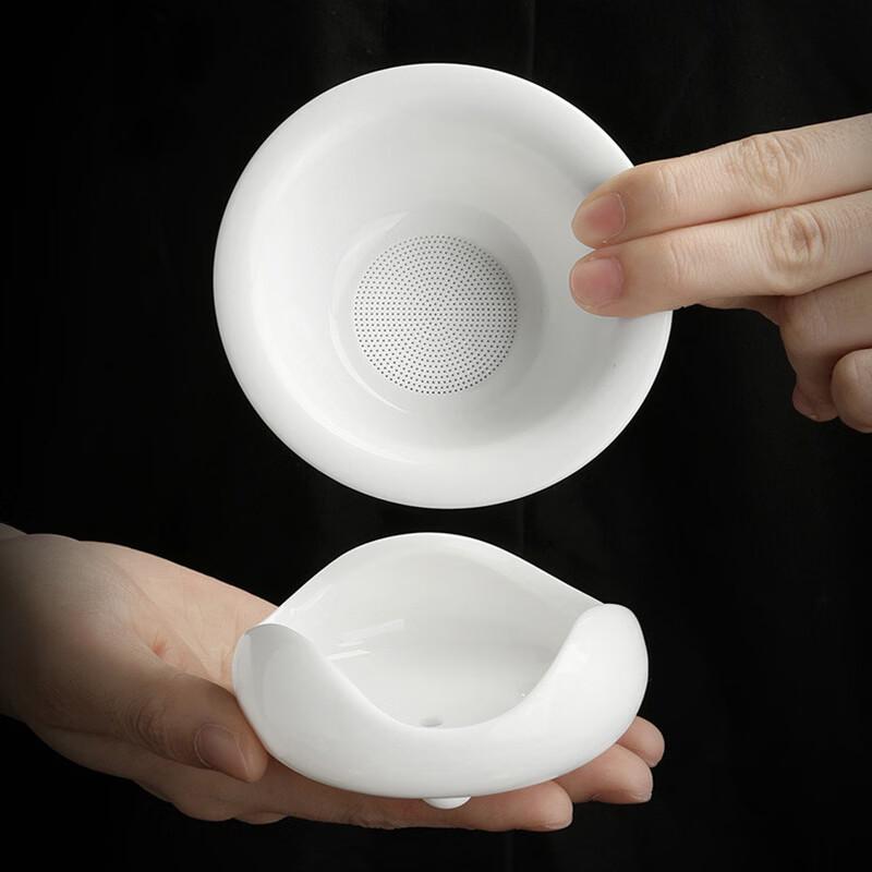 SANQIA White Porcelain Tea Filter Set
