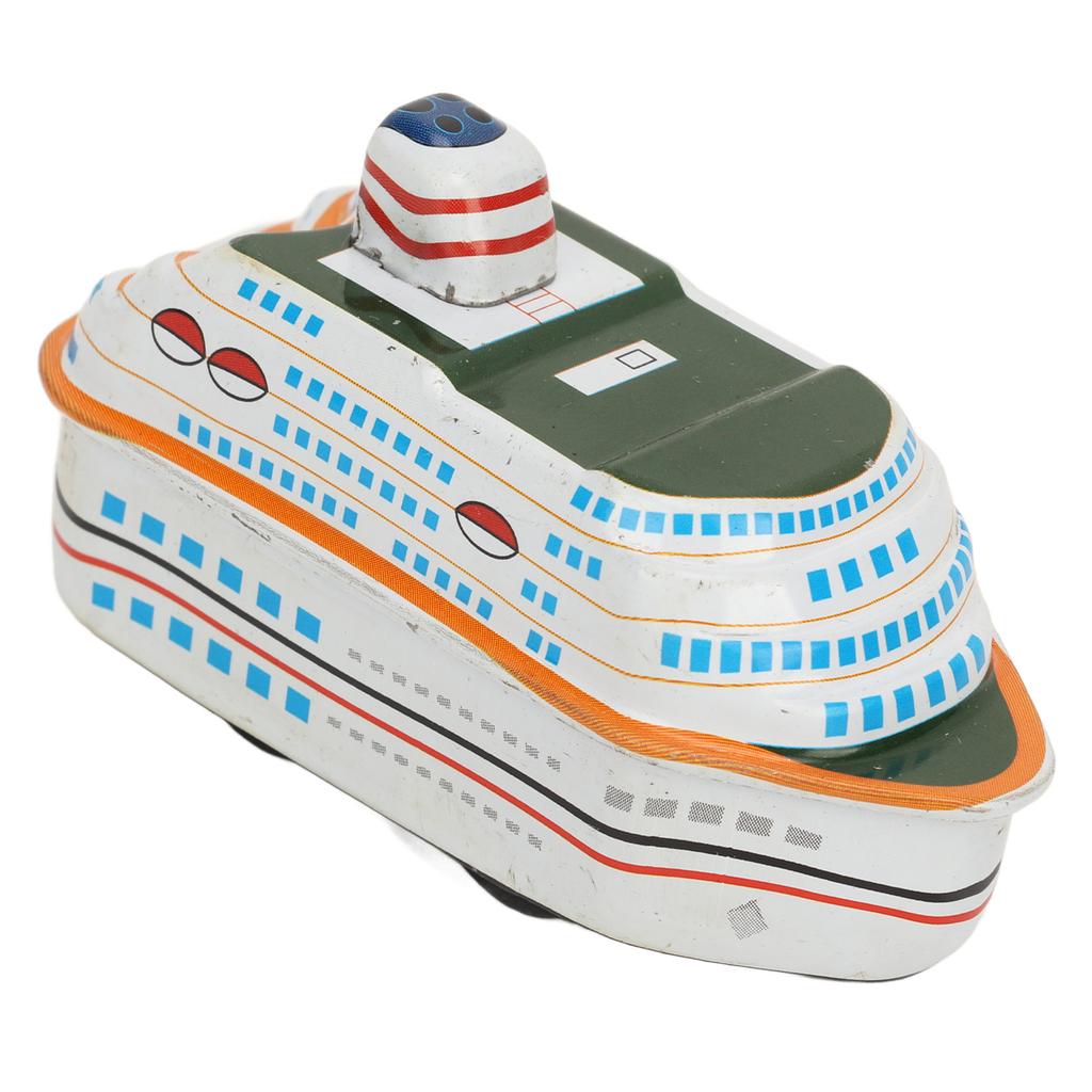 Cruise Ship Tin Toy Wind Up Toy Collection Crafts Personalized Gifts Creative Props Vintage Collectible Kids Gift