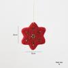 Felt Snowflake Christmas Tree Ornament - Mini New Year Decoration Gift