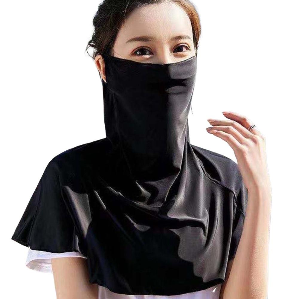 Quick Drying Ice Silk Sun Hat Anti-UV Sunscreen Hat Fashion Sunscreen Face Cover  Face Coverage