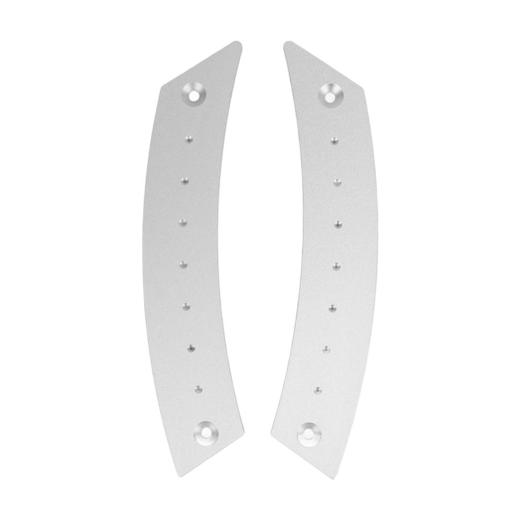 2 Stück Türverkleidung Zuggriff Set Aluminiumlegierung Arbeitssparend Hochfest Rostfrei für Autos Silber