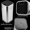 Stainless Steel Cutter Holder Drain Hole Square/Round Save Space Kitchen Utensil Organizer Quick Access Cutter Storage Bucket