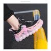 Kids Breathable Mesh Sneakers With Hook-and-Loop Closure Fall Running Casual Wear