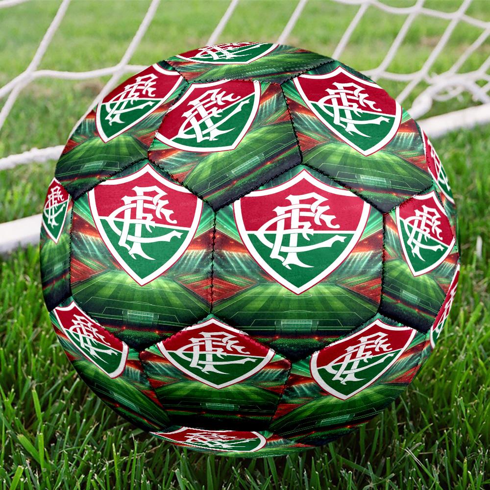 Flumi-nense Football Crest Printed Size 5 Soccer Balls, High-Quality, Anti-Slip, Protective Football, A Unique Gift , Birthdays, Christmas Gifts