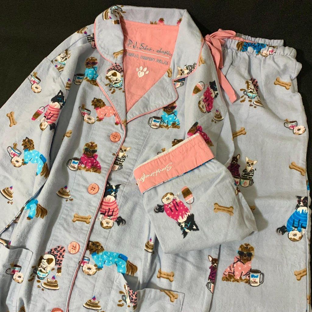 Women's and Men's Flannel Pajama Set - Long Sleeve, Plus Size, for All Seasons
