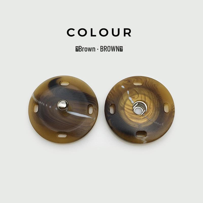 High-Grade Resin Invisible Snap Buttons for Sweaters and Cardigans