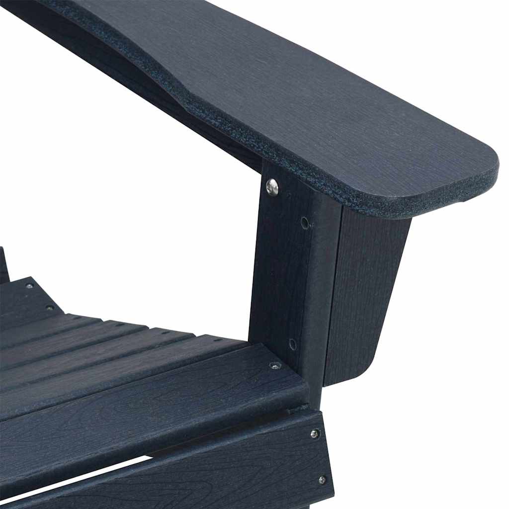 Adirondack Chair Marine Blue 82 X 74 X 92 Cm HDPE