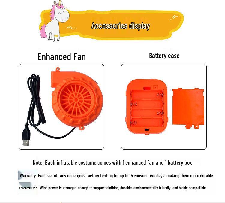 Colorful Unicorn Centaur Inflatable Costume for Children's Day Cosplay and Party Performances