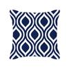 Furniture Life Peach Skin Velvet Pillow Cover Nordic Style Geometric Pattern Office Sofa Cushion Cover