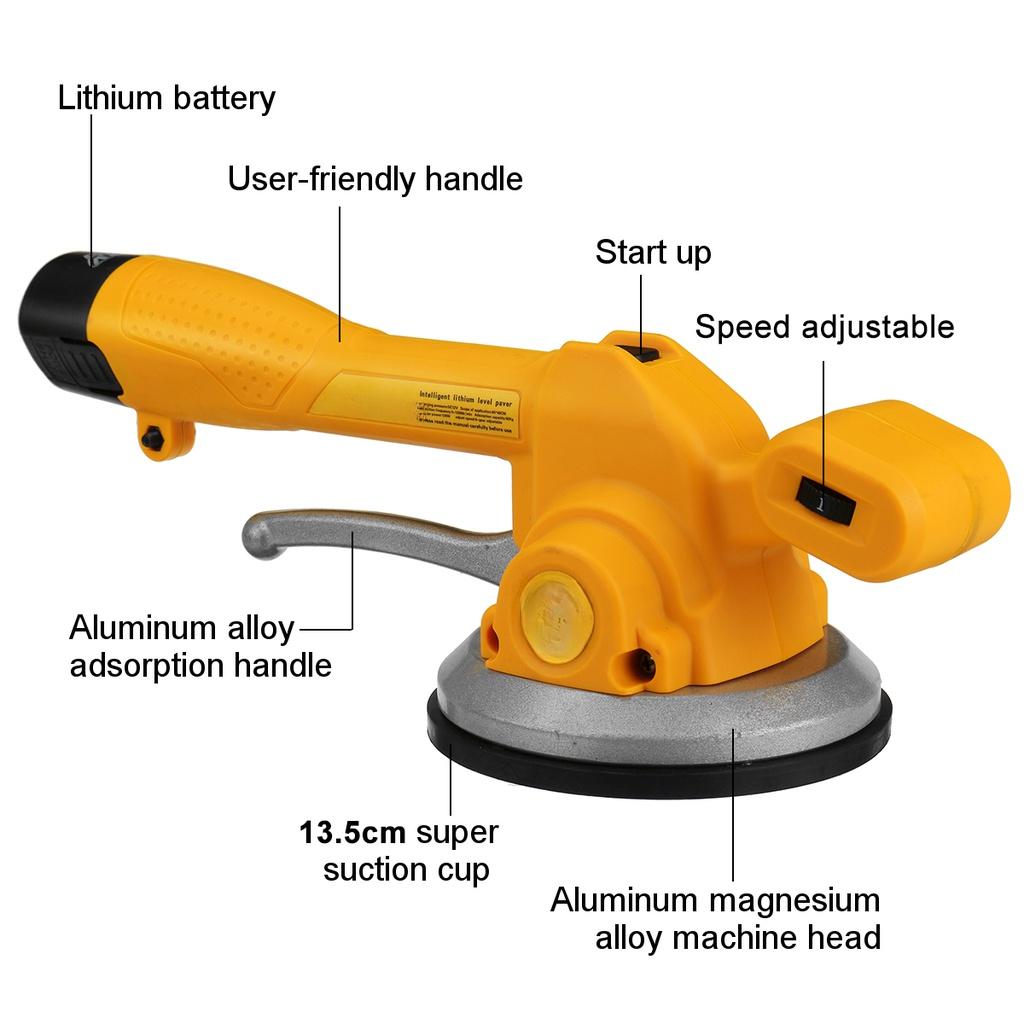 1000W Ασύρματη Ηλεκτρική Μηχανή Πλακιδίων Δονητές Πλακιδίων Δονητής Πλακιδίων Δαπέδου Εργαλείο Πλακιδίων Αυτόματη Ισοπέδωση