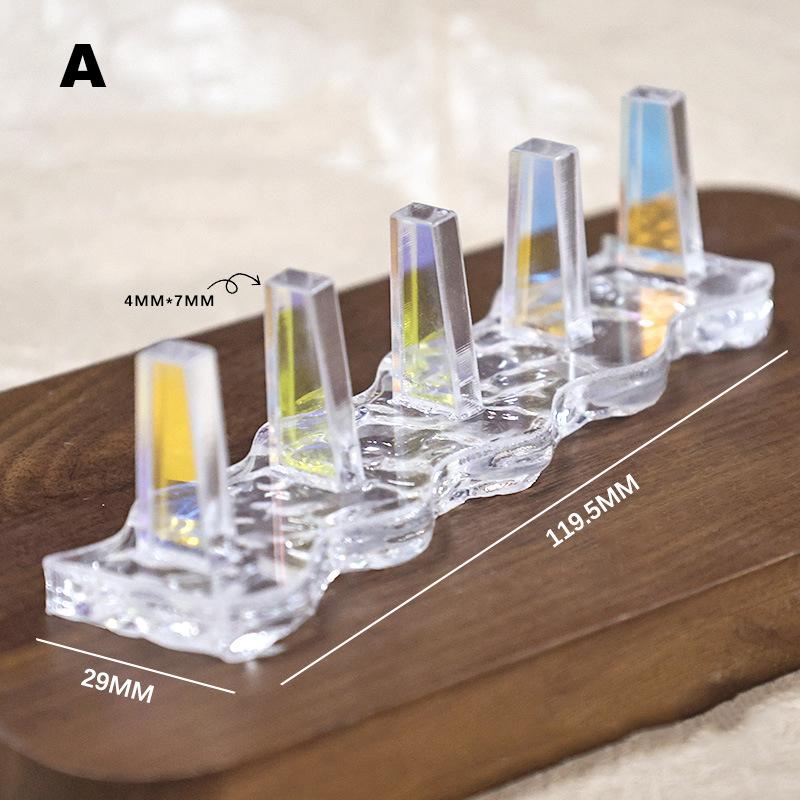 Non-Magnetic Nail Stand For Press On Nails Display Acrylic Nail Tips Practice Holder Reusable Nail Stand For Beginners Diy Salon