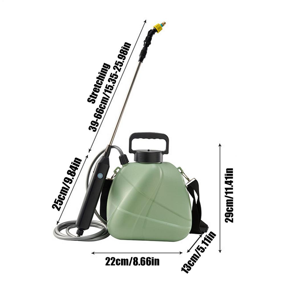 

Battery Powered Garden Sprayer 5L Garden Watering Supplies Leakproof Gardening Sprayer For Gardeners Homeowners Farmers светло-зеленый