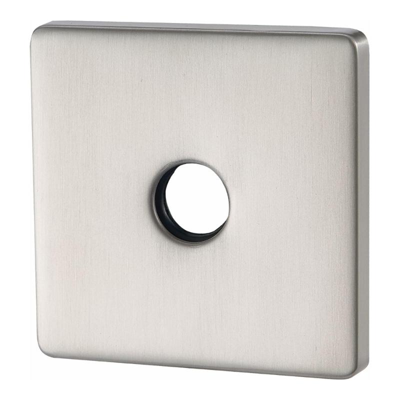 Edelstahl Badezimmerflanschabdeckung für Duschrohr Verdeckt Unvollkommenheiten Einfache Montage Quadratische Größe