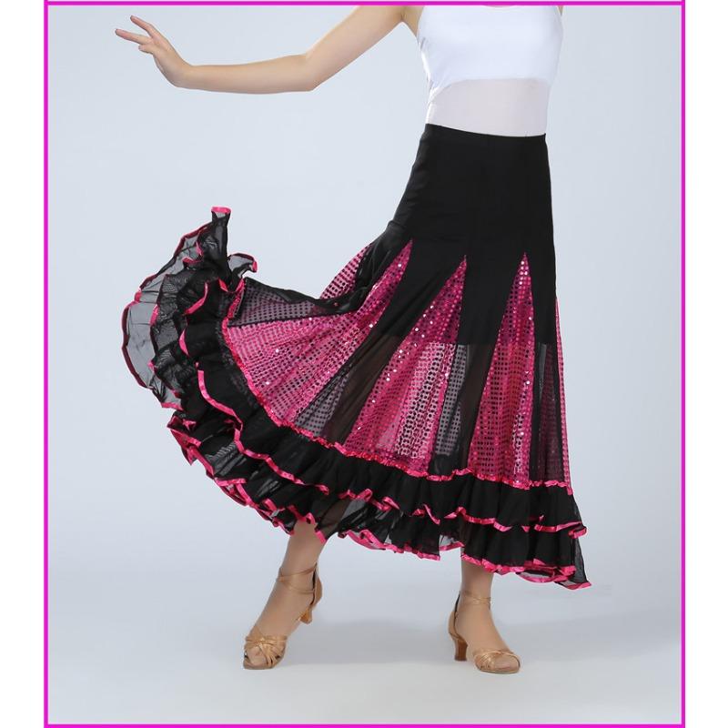 National Billboard Dancing Dress Sequins Dancing Dress Waltz Performance Dress Bust Dress Competition Dress Modern Ballroom Dancing Dress