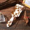 1pc Cow Print Air Cushion Comb for Girls - Large Anti-Knot Detangling Hair Brush with Cowhide-like Cow Spot Pattern, Nylon Bristles & Air Cushion