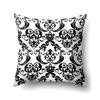 Polyester Pillowcase Black and White Printed Pillowcase Waist Cushion Cover Geometric Cushion Head Cushion Cover