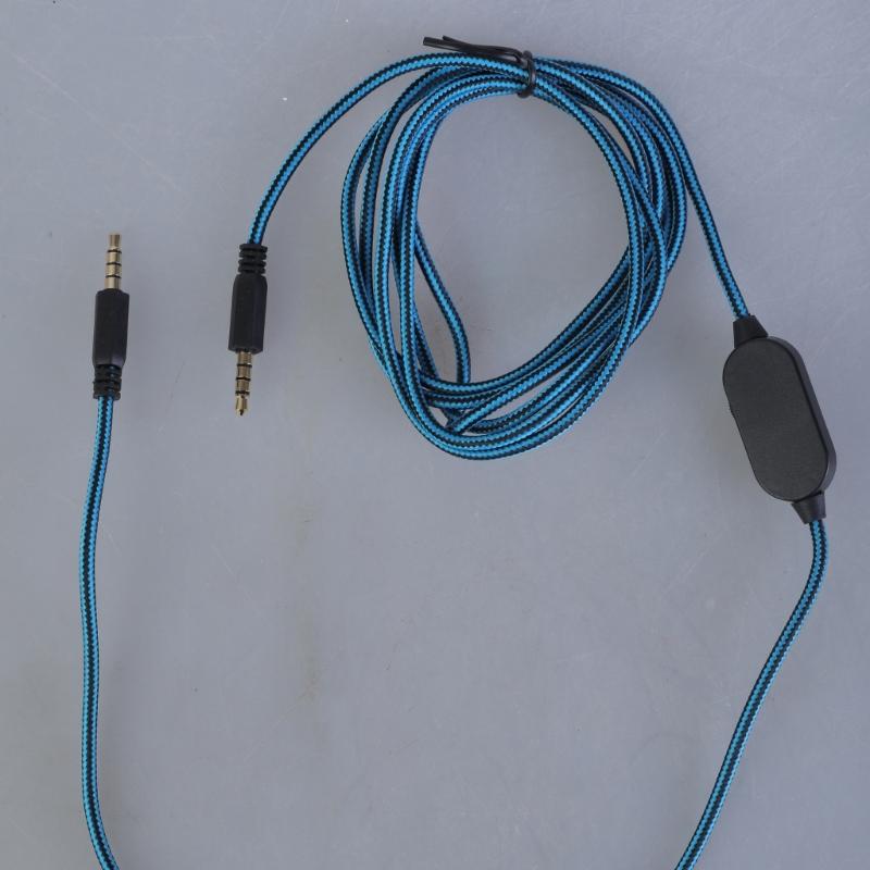Detachable Gaming Headsets Cable for AW310H with Inline Mute and Volumes Control