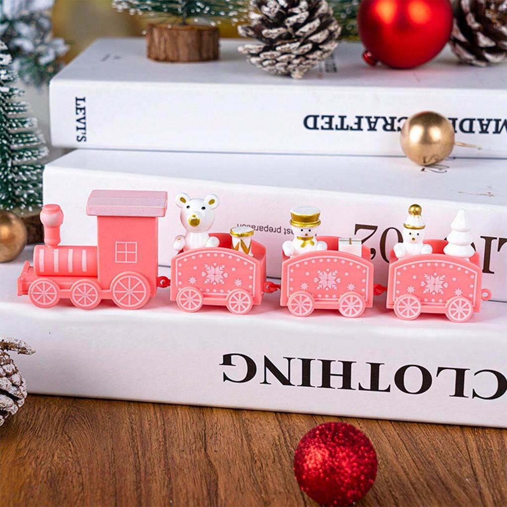 1pc Charming No-Power Christmas Train Decor: Perfect for Desktop & Living Room, Enhances Festive Atmosphere