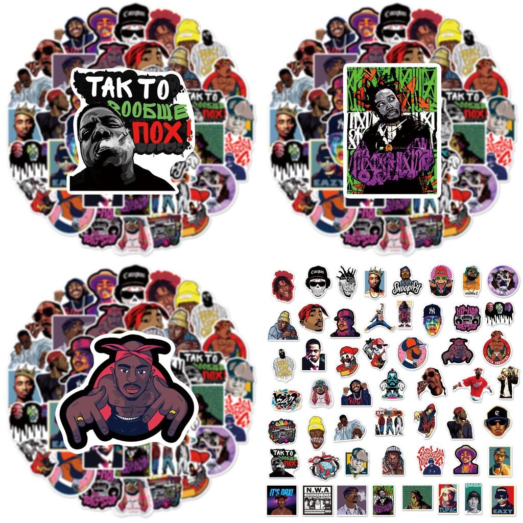 Adesivi Leggendari Rapper Tupac 2pac 50 pezzi Impermeabili Graffiti Valigia Laptop Skateboard
