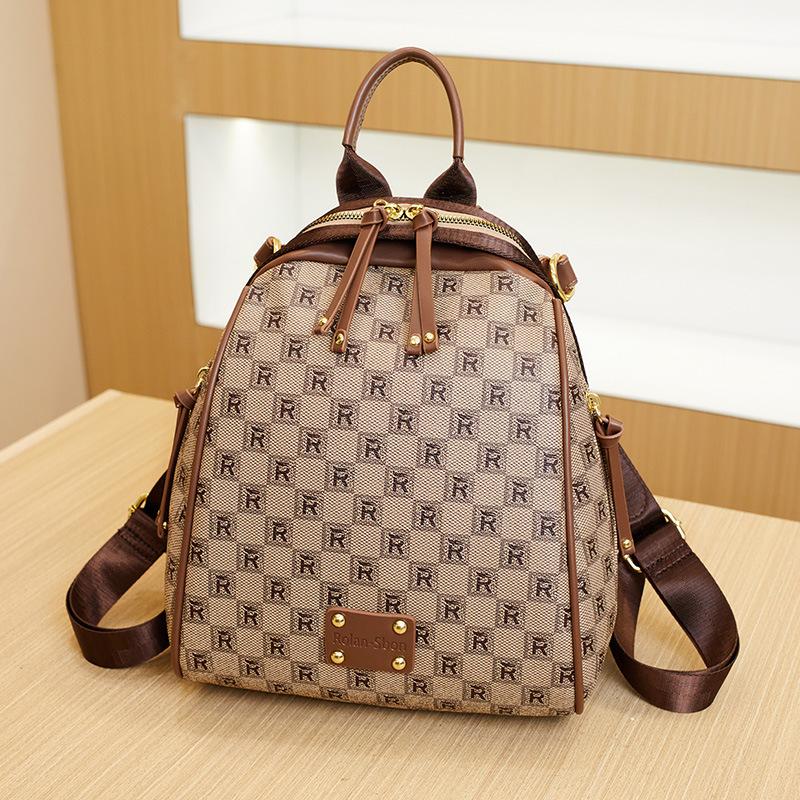 

Роскошный рюкзак с принтом, женский, осенне-зимний, универсальный, для поездок на работу, женская сумка большой вместимости, дорожный рюкзак хаки