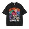 Anime Saitama Tshirts One Punch Man T Shirt Oversized Vintage Washed Streetwear Genos Tatsumaki Tshirt for Man  Cotton