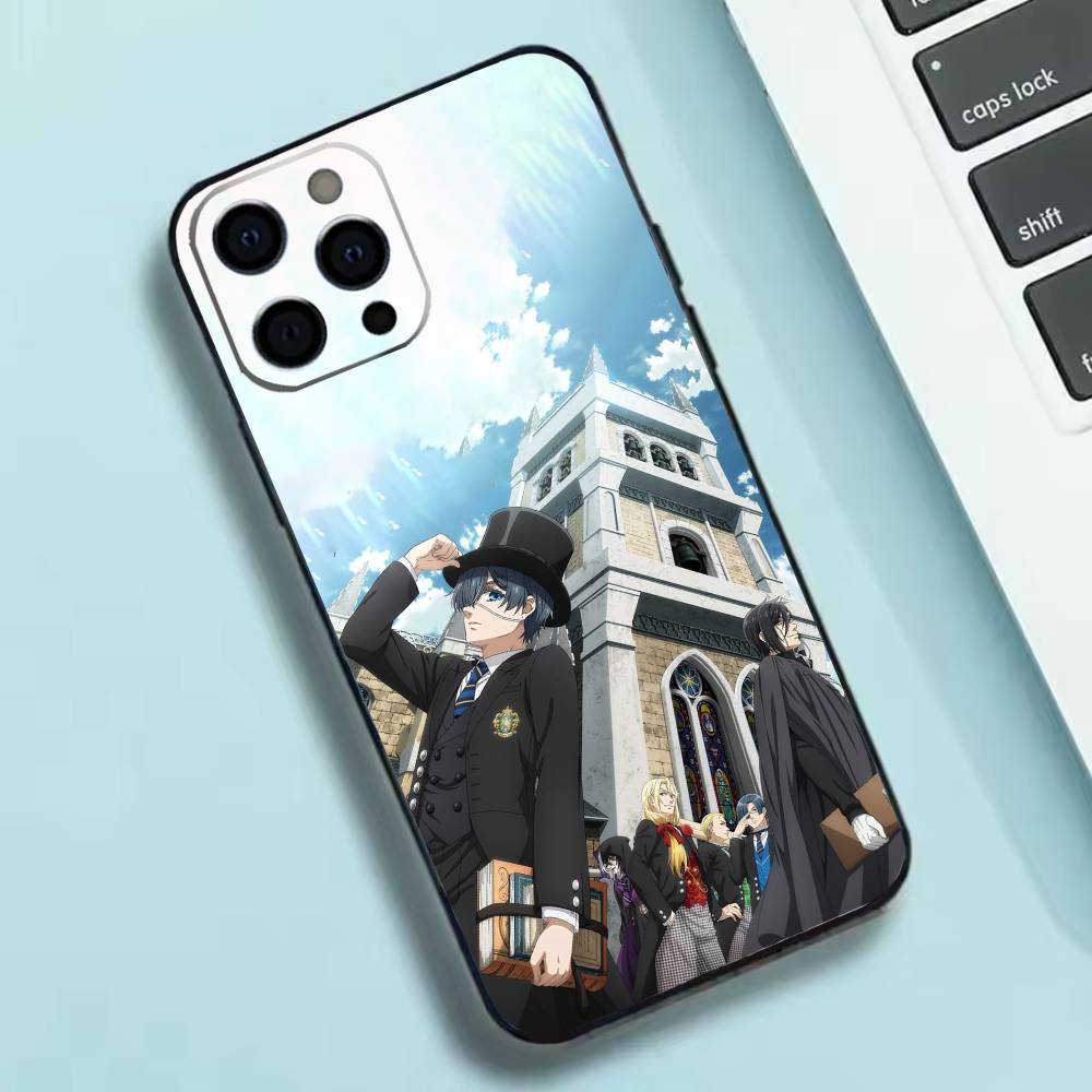 Anime B-Black Butler  Phone Case Silicone Soft For IPhone 17 16 15 14 13 12 11 X XR Plus Pro Max Plus