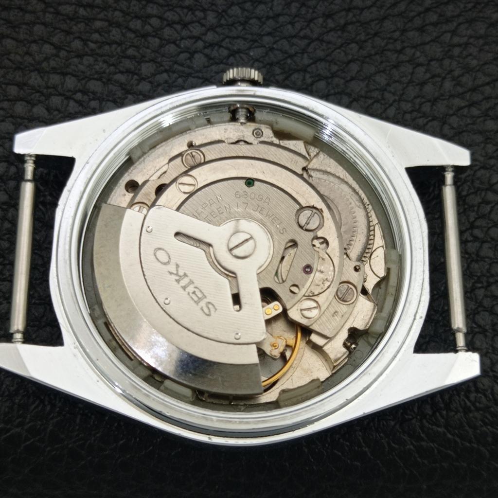 AUTOMATIC VINTAGE REFURBISHED SEIKO 6309A JAPAN MENS BROWN DIAL WATCH a443162-1