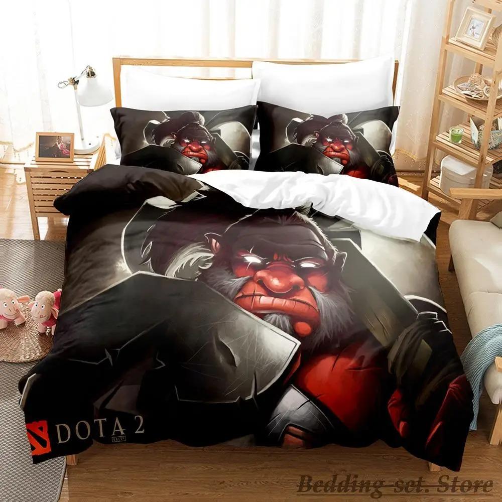 Cool Game Dota 2 Bedding Set Single Twin Full Queen King Size Bed Set Adult Kid Bedroom Duvetcover Sets Anime Parure De Lit Bed