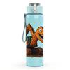 1PC Dinosaur Excavator Toy 750ml Color Plastic Sports Water Bottle Leakproof Flip Straw Lid Suitable for Sports Office Home Use