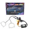 Car Headlight Demon Style Heart LED Angel Eye Ring  APP Control RGB Color Changing DRL for Car Headlight Modification