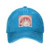 Blue Box Hina Chono Anime Denim Fabric Cap Casual Baseball Caps Adjustable Hat Summer Unisex Baseball Hats