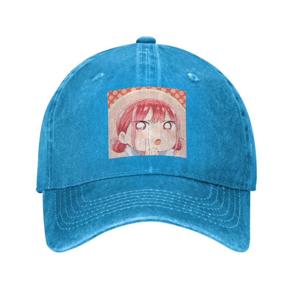 Blue Box Hina Chono Anime Denim Fabric Cap Casual Baseball Caps Adjustable Hat Summer Unisex Baseball Hats