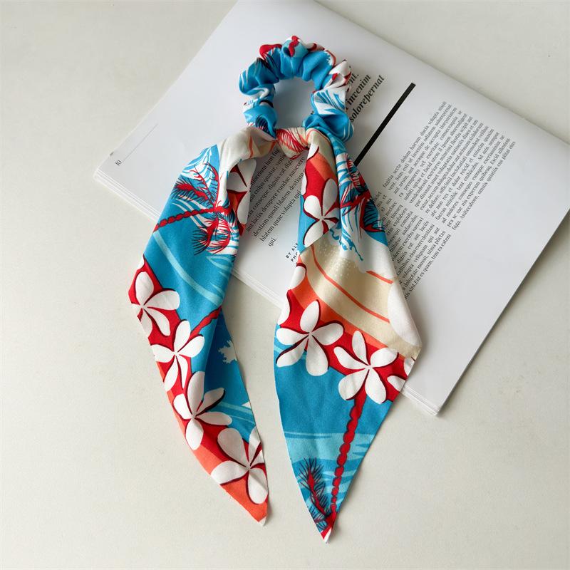 Long Ribbon Decorative Hair Tie for Women Seasonal Elegant Accessory Quality Elastic Hair Ring