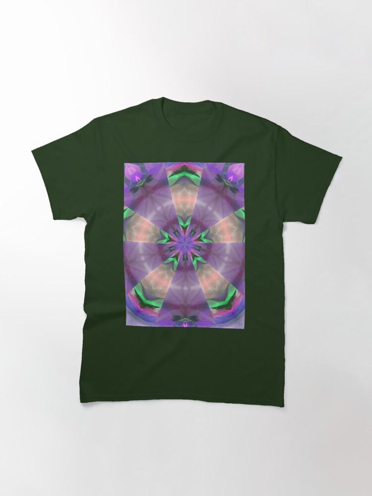 Pentangle Pastel Shades Multicolored Kaleidoscope Pentangle Pattern 10 Classic T-Shirt