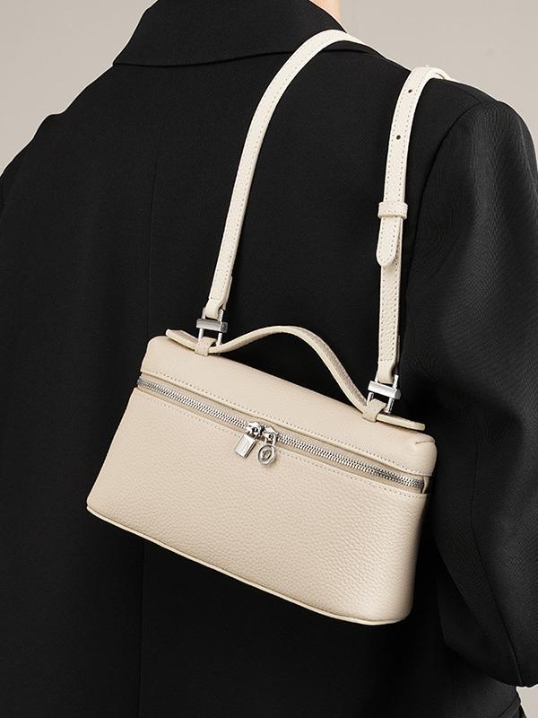 Autumn-Inspired Women's Single Shoulder Crossbody Handbag - Versatile Niche Lunch Box Style