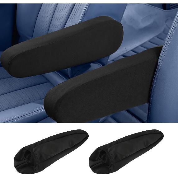 2 PCS Armrest Cover for Car, Car Front Seat Arm Rest Covers | Elastic Fabric Armrest Protectors, Soft Comfortable Universal Cars Arm Rest Cover