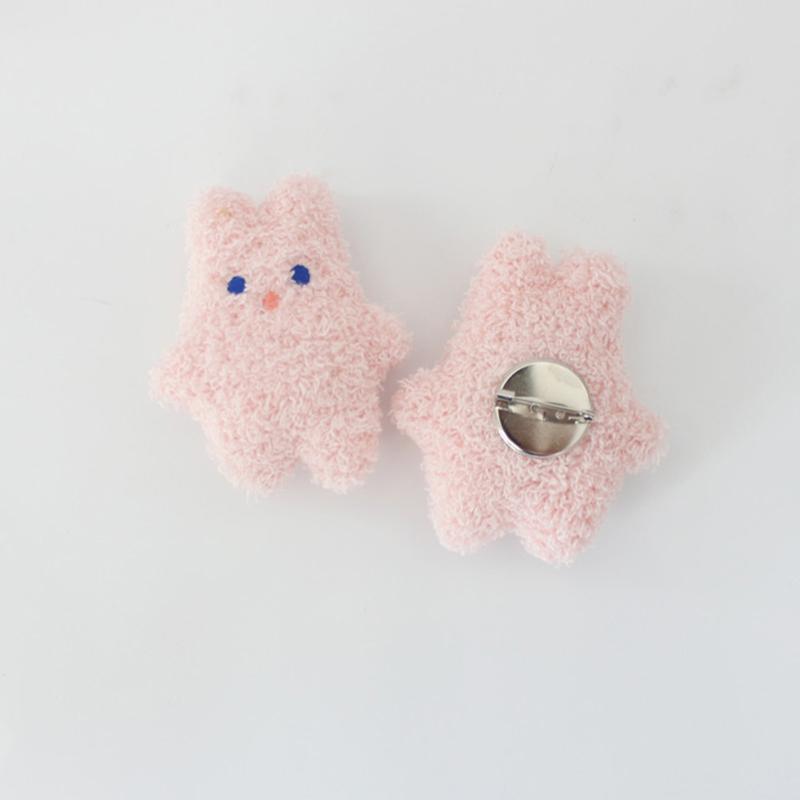 Niedliche Cartoon-Plüschbär-Brosche für Mädchen, Kleidung, Abzeichen, Pins, Rucksäcke, Anhänger