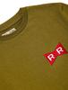 Dragon Ball Z Short Sleeve Goku and Majin Buu Capsule Corporation Red Ribbon Khaki Ribbon Size S Men's T-Shirt, Army, (Red Army),