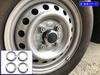 BRIGHTZ Ultra-High Mirror Stainless Steel Plated Center Wheel Cap Rings (4-Piece Set) for Sambar Van S700B/S710B (SID-ETC-SMA-007)