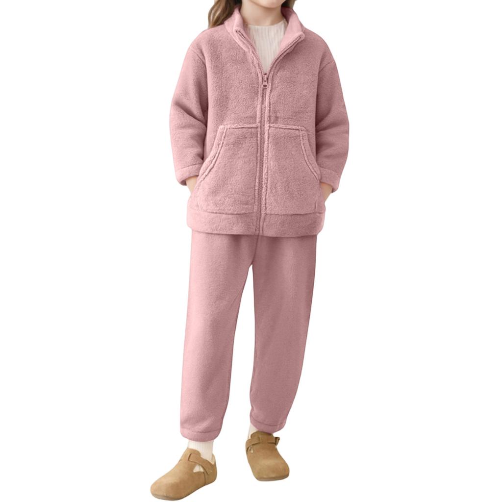 Big Kids' Flannel Set - Fleece Lined Thermal Pajamas