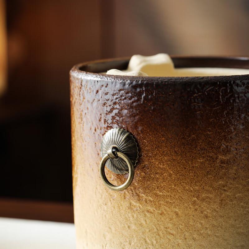 BW Ceramic Side-Handle Tea Pot with Carbon Stove Set