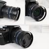 1PCS 40.5 43 46 49 52 55 58 62 67mm Black Vented Curved Metal Camera Lens Hood for Leica M for Pentax for Canon Sony for Olympus