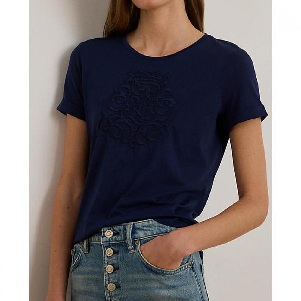 Lauren Ralph Lauren Cotton Modal Jersey Tee Wmlrknisn820308410