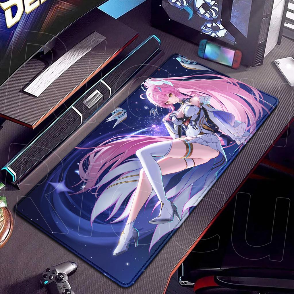 HD Printing XXL Mousepad Game Wuthering Waves Aemeath Mouse Pad Rug Desk Mat Computer Gaming PC Accessories Rubber Keyboard Mats