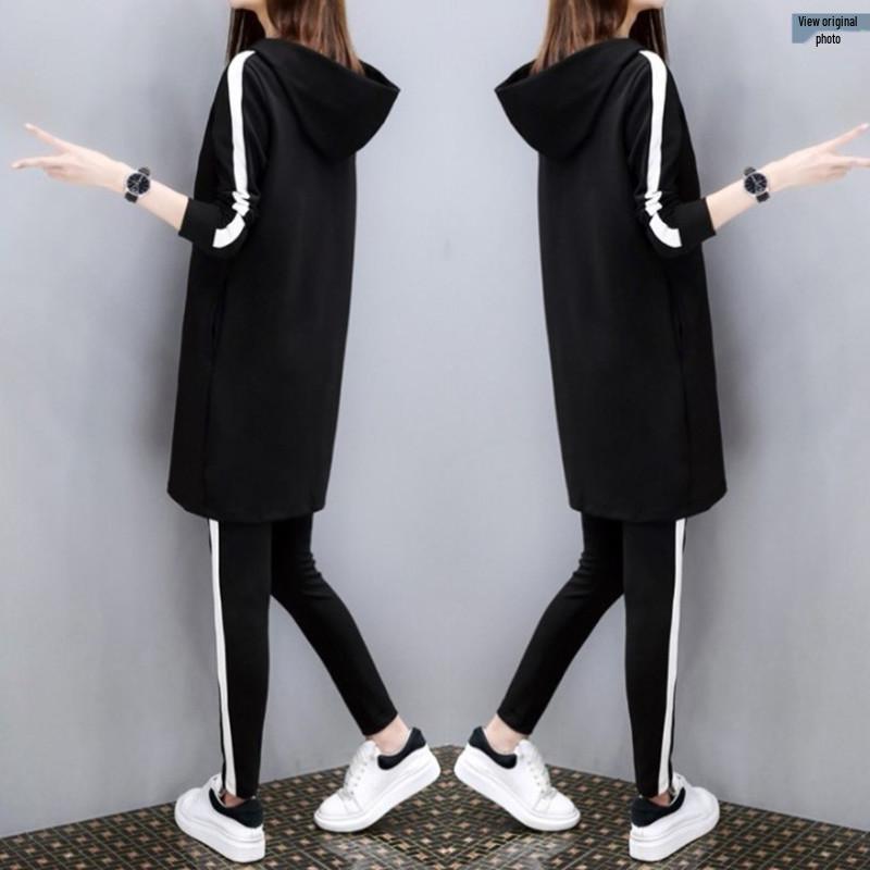 Women's Plus Size Casual Suits - Loose & Slim Two-Piece Sports Sets for Spring & Autumn