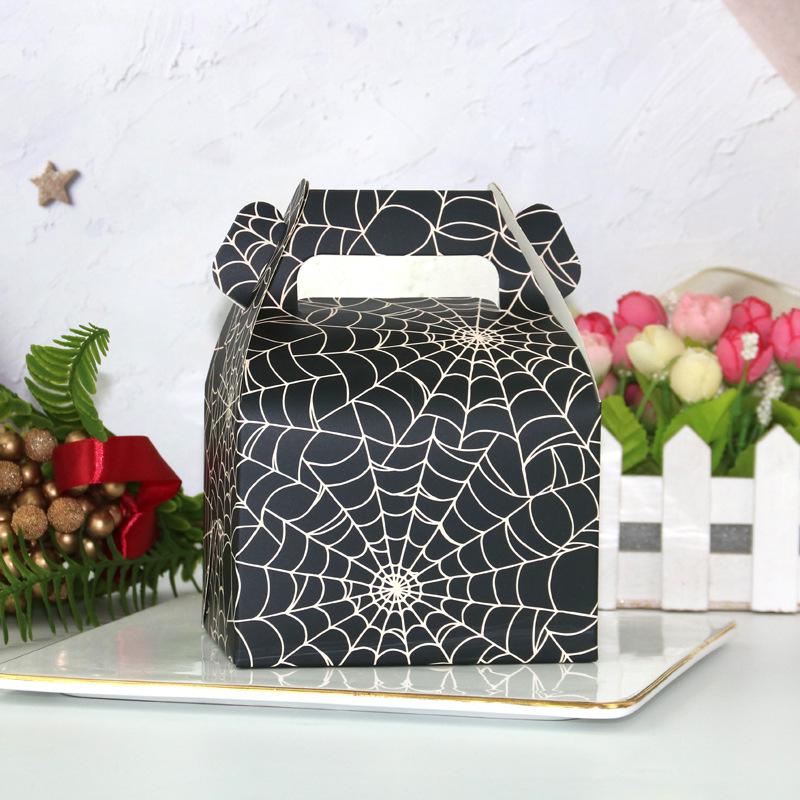 Diy Personalized Spider Web Tote Box, Large Pastry Box, Bread Baking Cake Packing Carton