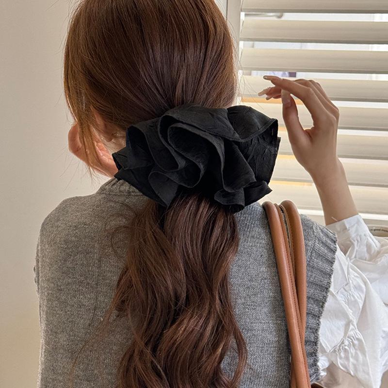 Very Large Hair Accessories for Girl Women Tie Band Scrunchie Korean Elastic Fascinators Elegant Vintage Popular  Adults New
